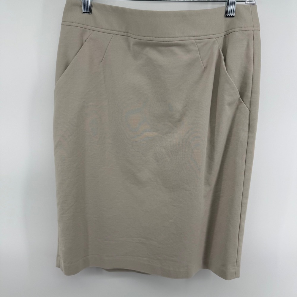 Banana Republic Tan Beige Pencil Skirt Tailored Office Professional Size 8